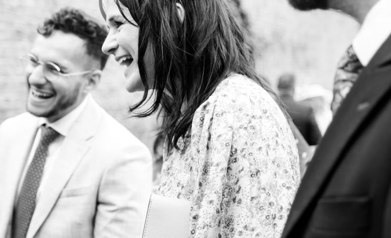 black and white wedding 