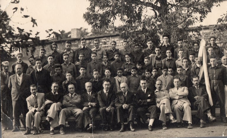 Carlos Carzino fundador y director de la escuela de Artes y Oficios en Laboulaye