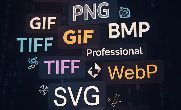 Les différents types de fichiers pour les images SEO.