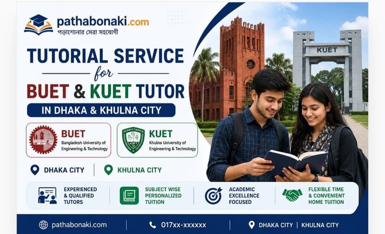 BUET Tuition support, Tutorial service