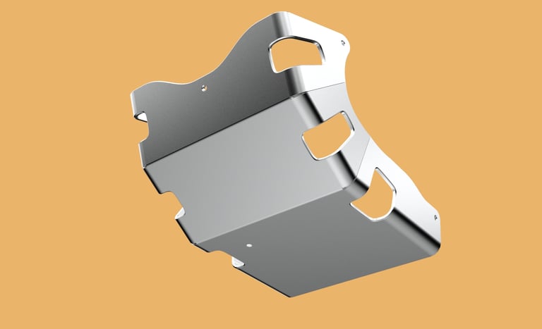 transalp bashplate morotrcycle part design