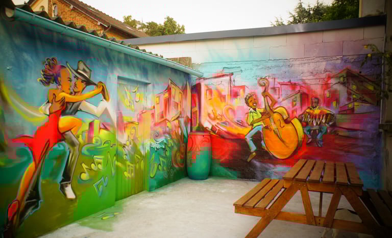 Barth Le Sablier graffiti salsa