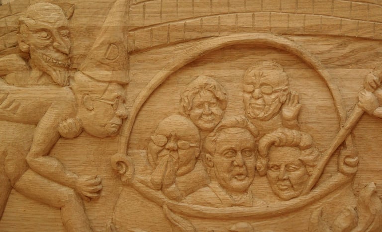 Pancras Lane Benches by Sarah Liptrot - 'Capitulating Capitalists'