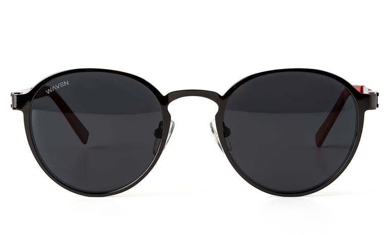 Anteojos De Sol Waven Metal Pantos Polarizados Uv400 Unisex