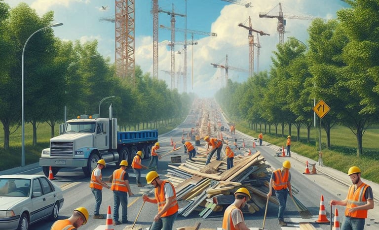 AI road constraction