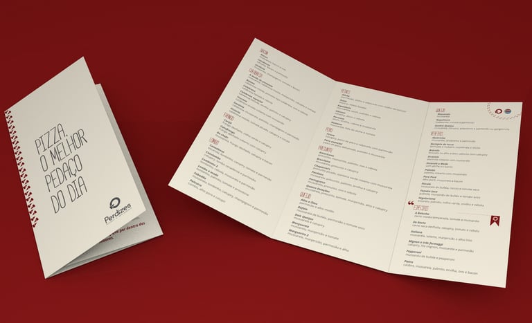 Projeto Perdizes Pizzaria – Projeto de Identidade Visual feito pelo Estúdio Criativo Voluca