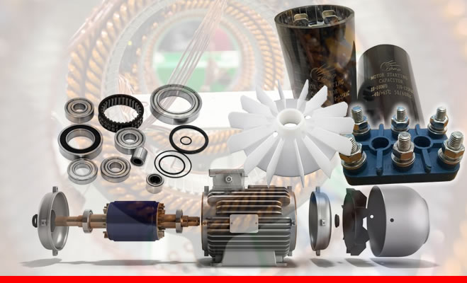 a variety of different types of motorbike parts