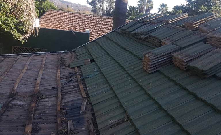 Structurally compromised roof structure