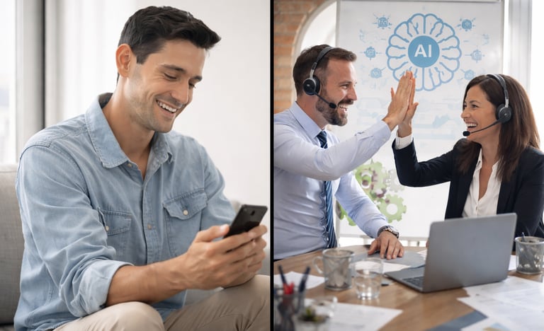 Customer satisfaction improved after AI reduces call abandonment and connects callers faster with su