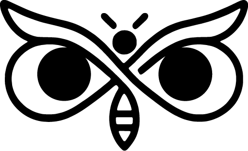 Owl, Butterfly, Bee, permaregen logo