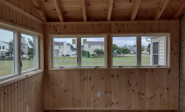 Backyard 3-season room addition enhancing outdoor living in Columbus, Ohio