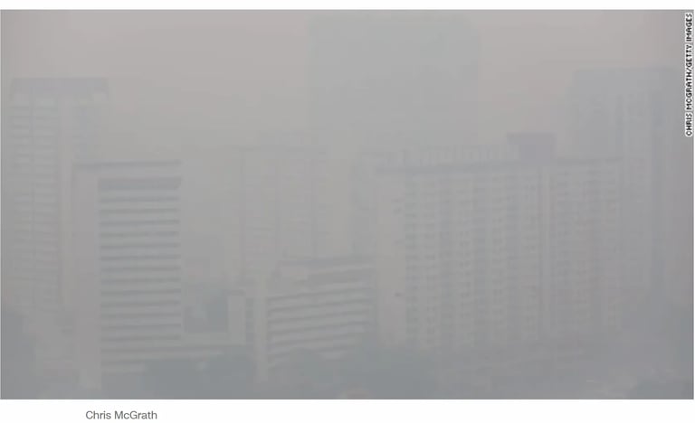 Haze Singapur 2013, fue terrotífico, foto de Chis McGrath