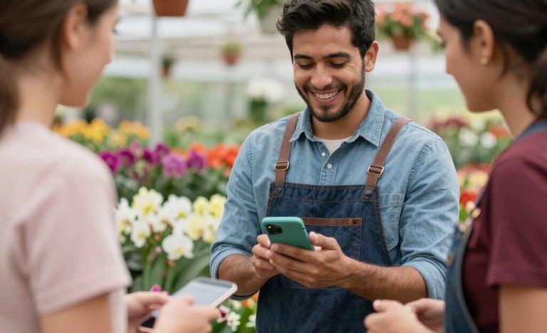 A team of workers wearing safety gear inspecting a modern industrial facility.