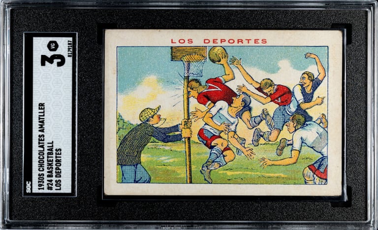 Chocolate Amatller Vintage Basketball Deportes Cromo Carte Card