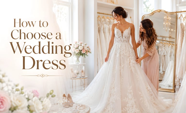 how to choose a wedding dress
