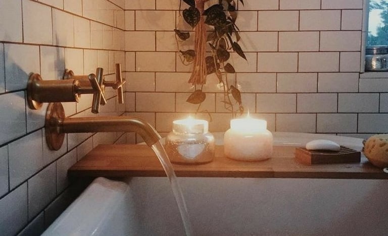 Un baño relajante con nuestras velas para disfrutar de tu momento