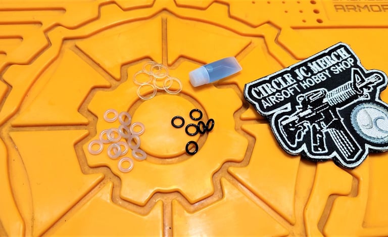 CO2 CARTRIDGE REPAIR SET WITH SEAL LUBE