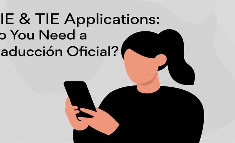 NIE & TIE Applications: Do You Need a Traducción Oficial?
