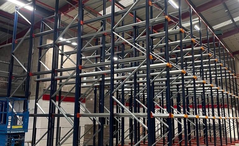 Drive-in racking for maximised storage