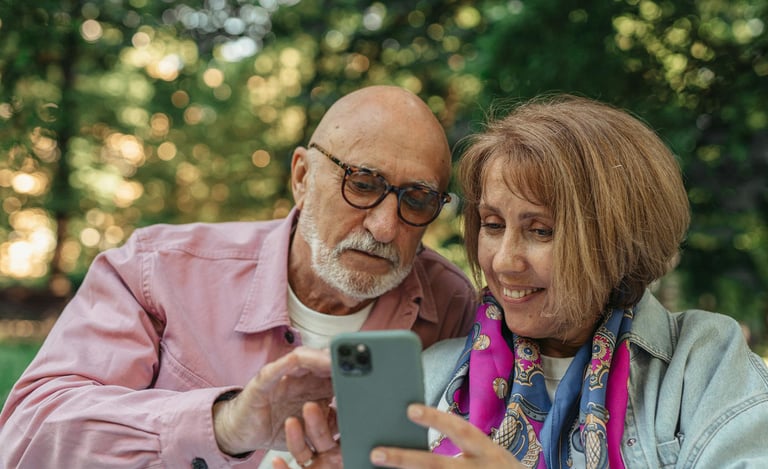 elderly couple interested in a gold ira for their retirement portfolio