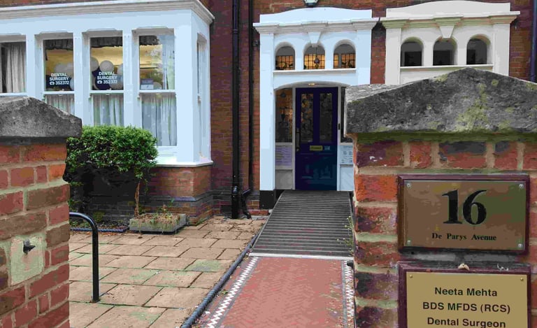 a house with a number of signs on it