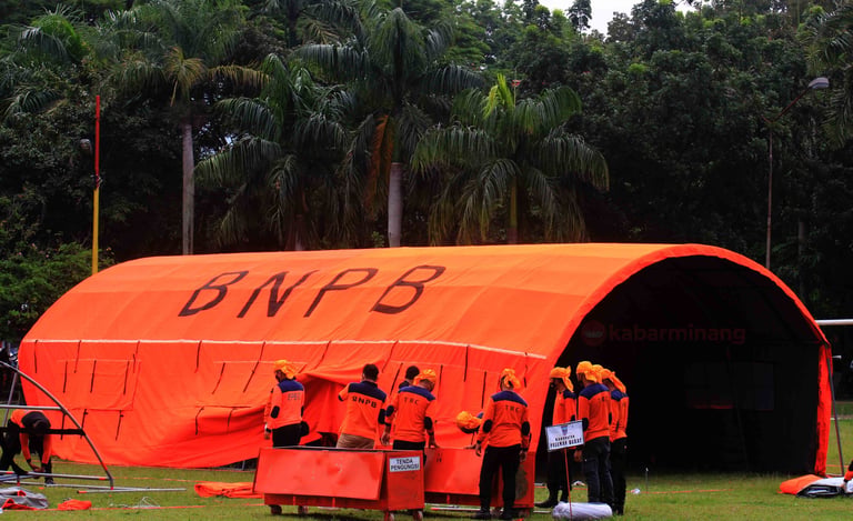 tenda pengungsi BNPB