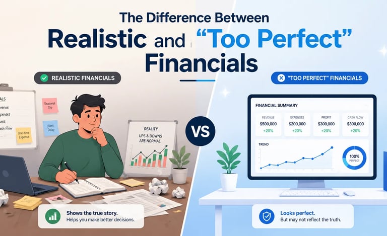 The Difference Between Realistic and “Too Perfect” Financials