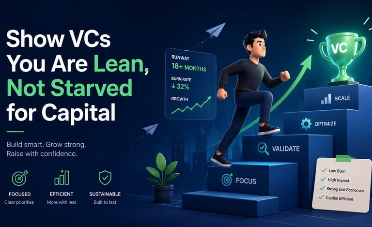 Show VCs You Are Lean, Not Starved for Capital