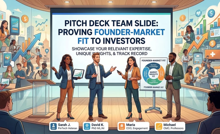 Pitch Deck Team Slide: Proving Founder-Market Fit to Investors