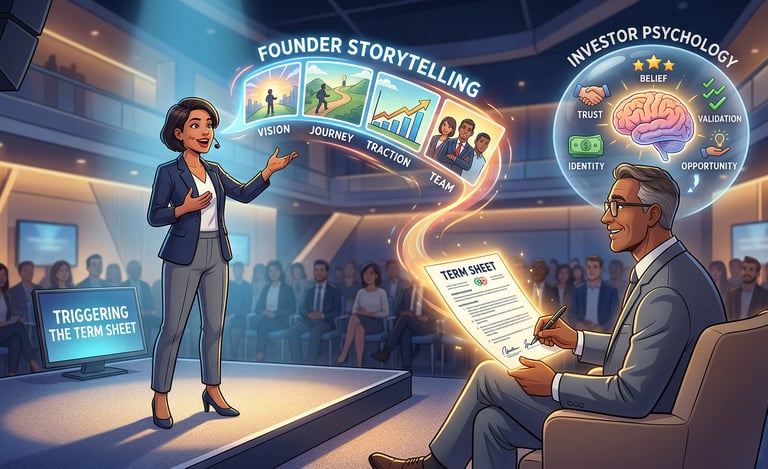 How Founder Storytelling Triggers a Term Sheet: Investor Psychology