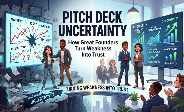 Pitch Deck Uncertainty: How Great Founders Turn Weakness Into Trust