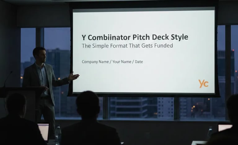 Y Combinator Pitch Deck Style: The Simple Format That Gets Funded