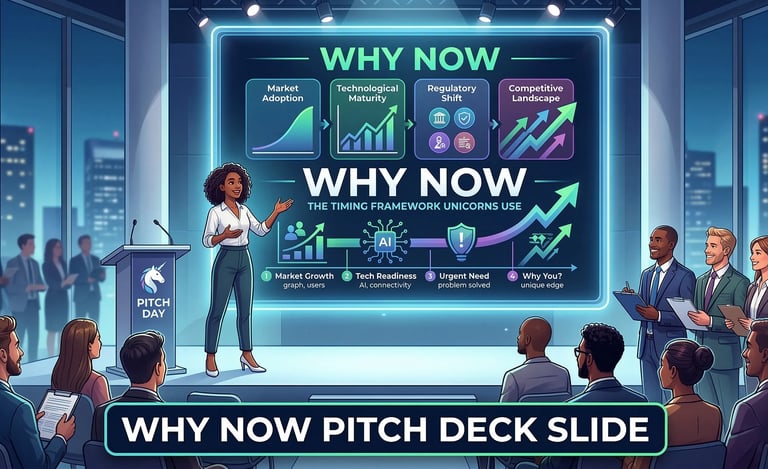 "Why Now" Pitch Deck Slide: The Timing Framework Unicorns Use