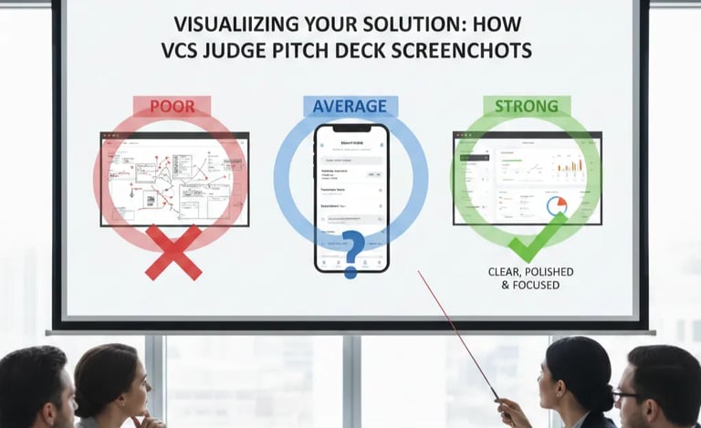 Visualizing Your Solution: How VCs Judge Pitch Deck Screenshots