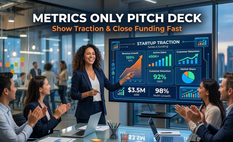 Metrics Only Pitch Deck: Show Traction & Close Funding Fast