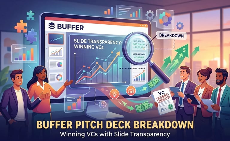Buffer Pitch Deck Breakdown: Winning VCs with Slide Transparency