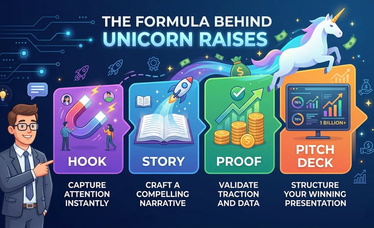 Hook Story Proof Pitch Deck: The Formula Behind Unicorn Raises