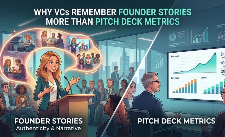 Why VCs Remember Founder Stories More Than Pitch Deck Metrics