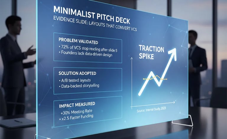 Minimalist Pitch Deck Evidence Slide: Layouts That Convert VCs