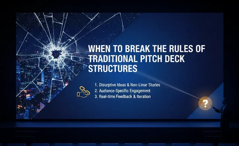 When to Break the Rules of Traditional Pitch Deck Structures