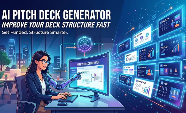 AI Pitch Deck Generator: Improve Your Deck Structure Fast