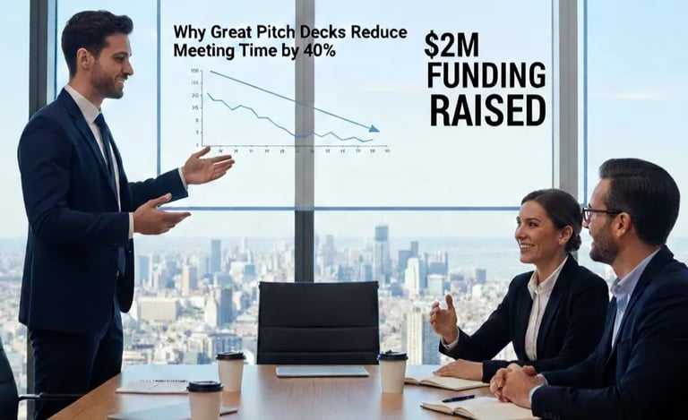 Why Great Pitch Decks Reduce Meeting Time by 40%