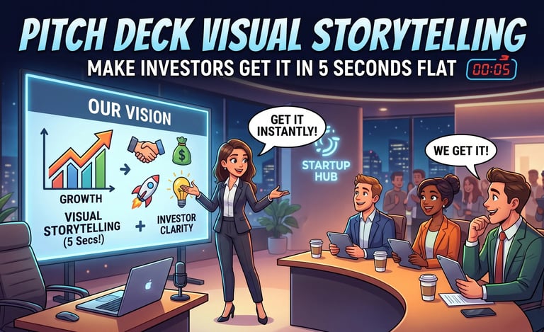 Pitch Deck Visual Storytelling: Make Investors Get It in 5 Seconds Flat