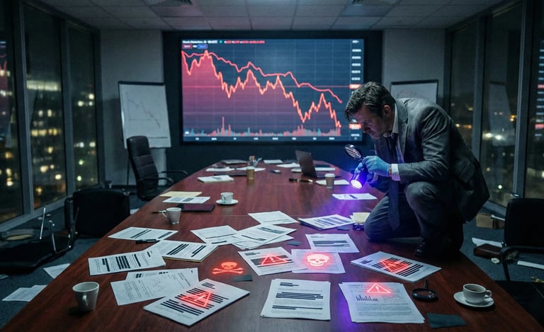 Investigating fundraising failure and common red flags.