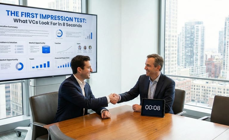 The First Impression Test: What VCs Look For in 8 Seconds