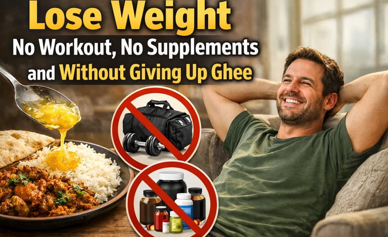 lose weight without gym without supplements Indian diet