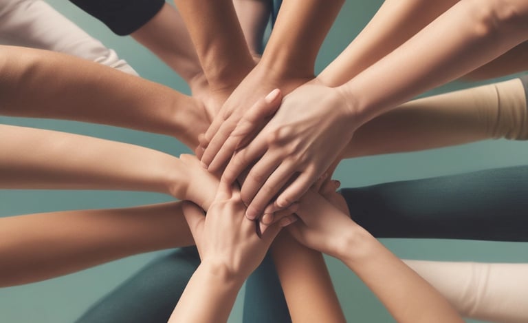 Soft glowing hands gently holding a golden light orb symbolizing inner peace and spiritual growth.