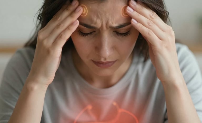 Physical signs of absorbing someone else's emotional energy and stress