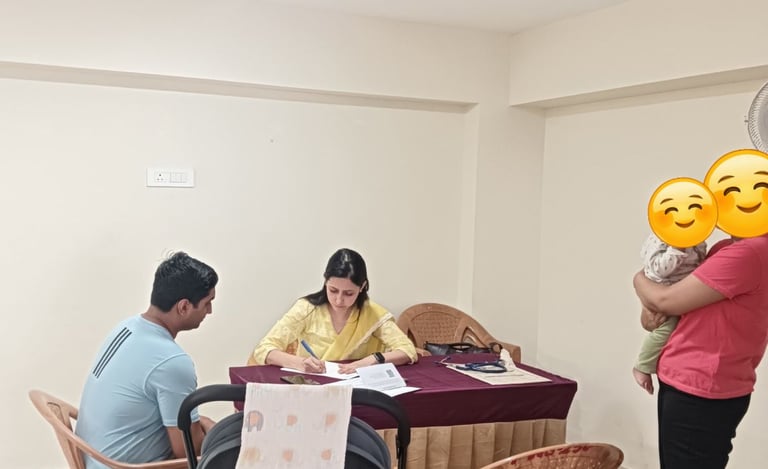 a man and woman sitting at a table with emoticions