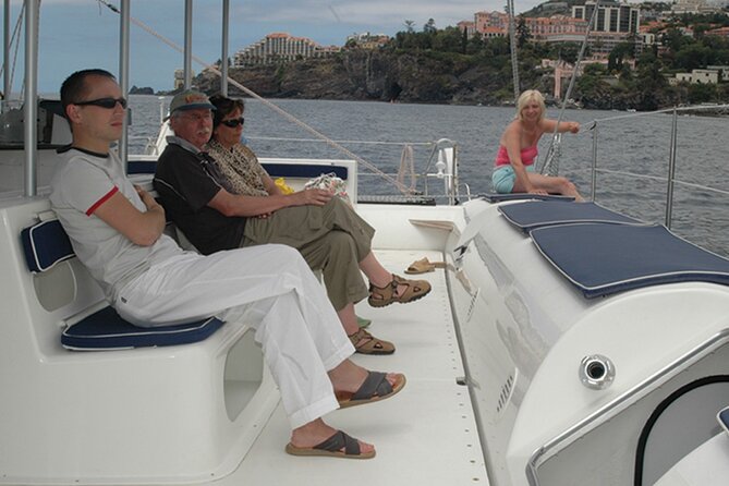 Tourists on Sea Born boat in Funchal Lido, Madeira.
